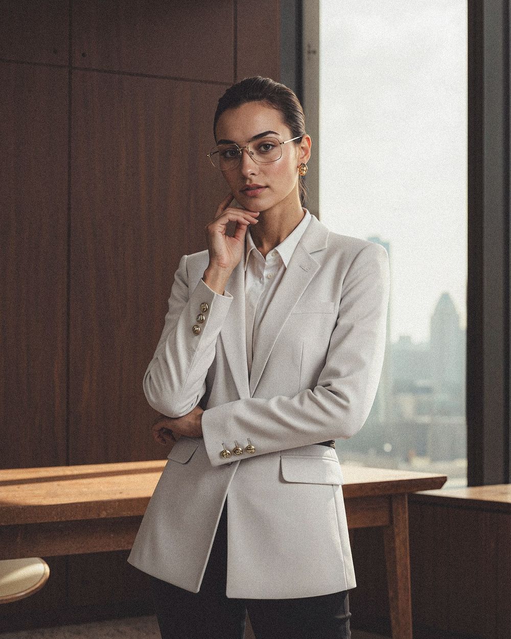 True black ankle-length High Waisted Jeans